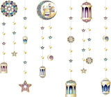 6 String Ramadan Decoration Set Mubarak Garland Moon Streamer Eid Party Supplies