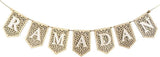 Acrylic Ramadan Banner White Eid Mubarak Hanging Garland Home Decor 2026