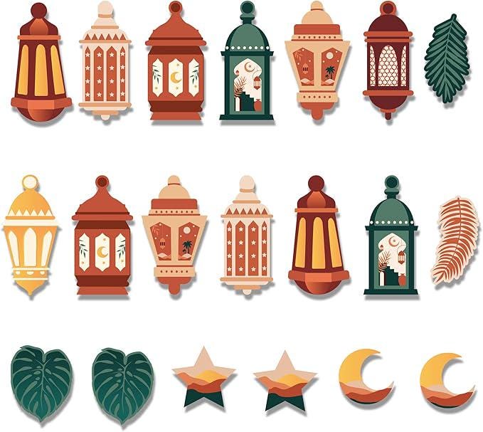 Ramadan Party Banners Mubarak Eid Garland Banner Muslim Celebration Decorations
