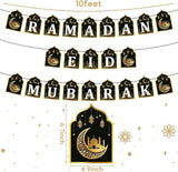 2 in 1 Ramadan Banner Eid Mubarak Hanging Decorations Home Wall Tree Garland