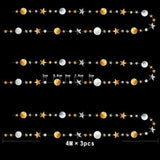 Silver Gold Star Garland Twinkle Hanging Decorations Birthday Baby Shower Ramadan Eid