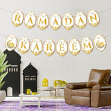 2pcs Ramadan Kareem Banner Eid Mubarak Hanging Decorations Home Wall Tree Garland