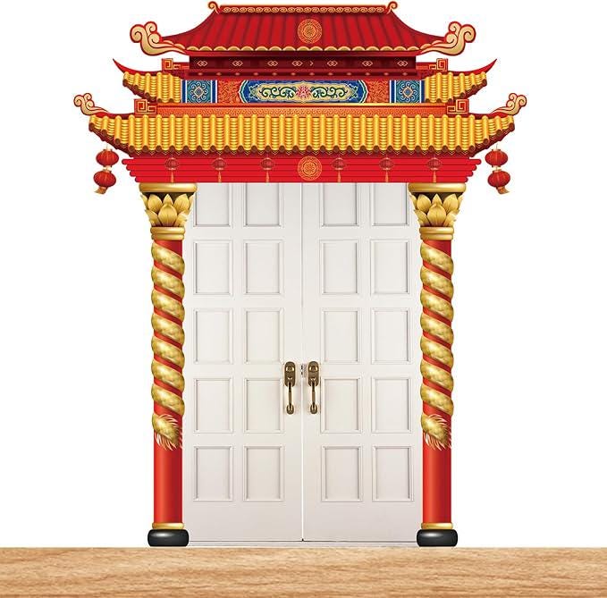 2026 Chinese New Year Red Lanterns and Banners Spring Festival Party Decor Kit