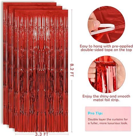 Valentines Day Decor Backdrop Banner for Wall Door Indoor Outdoor Party Decor