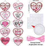 Valentine Heart Door Banner Pink Hanging Porch Decoration Romantic Holiday