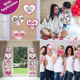 Valentine Heart Door Banner Pink Hanging Porch Decoration Romantic Holiday