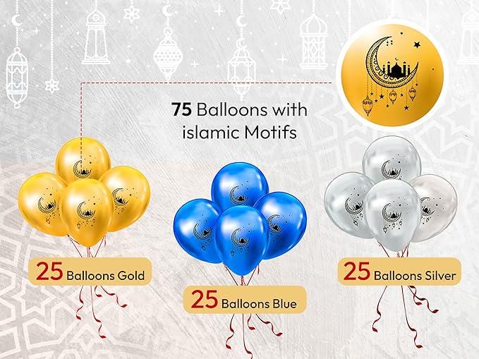 Ramadan Mubarak Balloons Home Decorations Eid Gifts for Kids زينة رمضان كريم