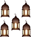 5 Pcs Brown Foil Lantern Balloons Ramadan Eid Mubarak Party Decor