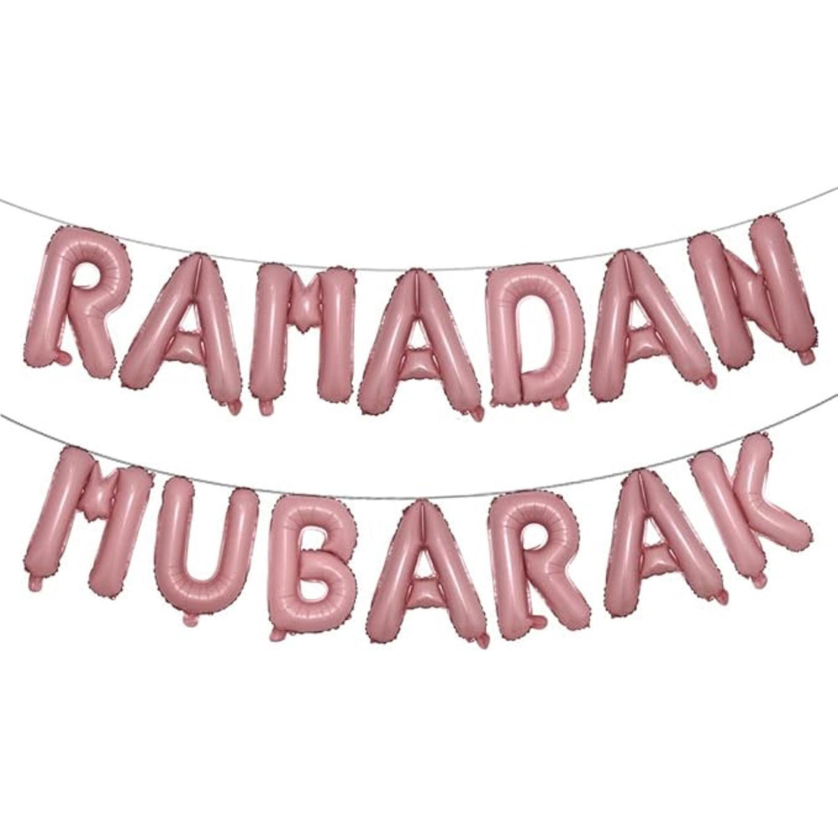 16 Inch Rose Gold Eid Mubarak Foil Balloons Pink Ramadan Party Decor