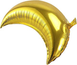 12PCS 18 Inch Moon Foil Mylar Balloons Gold Baby Shower Wedding Party Decor