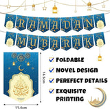 138PCS Ramadan Decorations Set 38 Latex Balloons 7 Foil Balloons Banner Party Decor