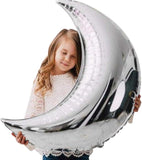 6PCS 36 Inch Silver Moon Foil Balloons Birthday Wedding Party Decor