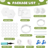 8.2ft 5ft Balloon Arch Kit Adjustable Half Stand Base White Wedding Birthday Party