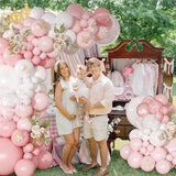 Light Pink Balloon Arch Kit: 126-Piece Garland for Baby Shower