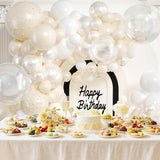 210PCS Pearl Balloon Arch Kit White Clear Balloons for Wedding Birthday Party Decor