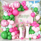 Pink Green Balloon Arch Garland Kit Star Foil Balloons for Baby Shower Wedding Party