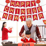 Chinese Spring Festival Banner Red Snake Year Party Decorations Kids Home Decor