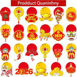 20pcs Happy Chinese New Year Hanging Swirls Horse Ceiling Festival Decor