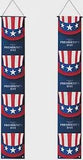 Presidents Day Porch Banner, Patriotic Party Decor (12x71 Inch)