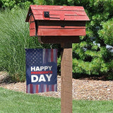 Happy Presidents Day Garden Flag Double Sided Outdoor Yard Banner 12 by 18 Inch