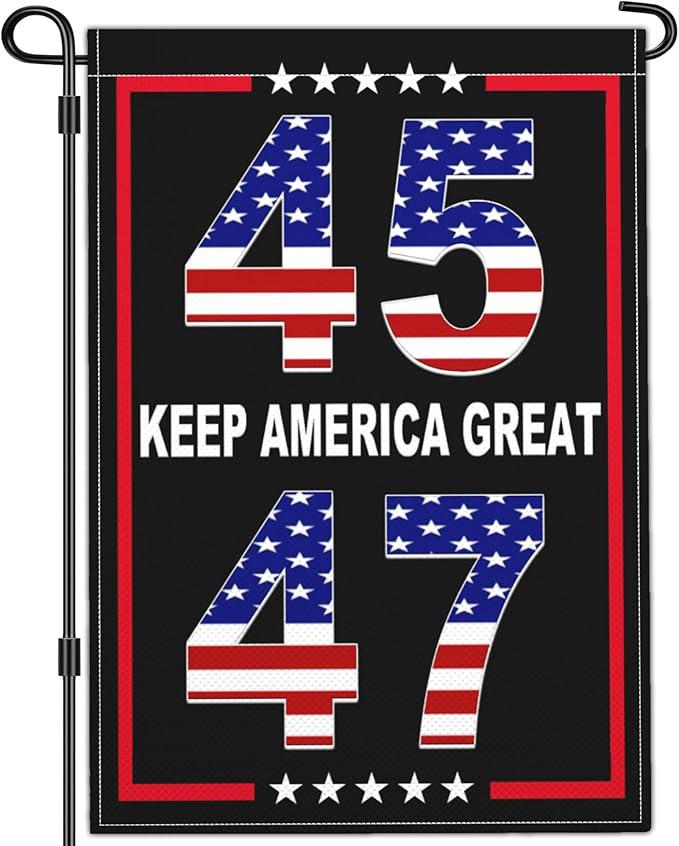 Garden Flag, Patriotic Outdoor Decor (12x18 Inch Double Sided Polyester)