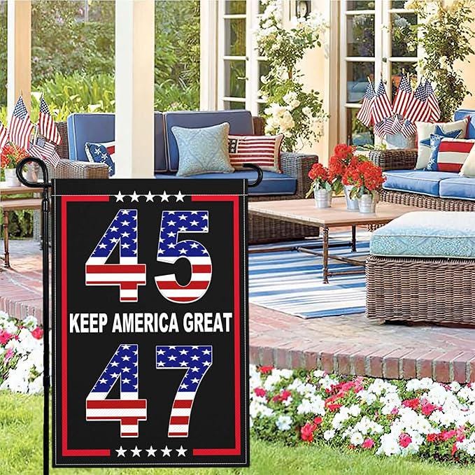 Garden Flag, Patriotic Outdoor Decor (12x18 Inch Double Sided Polyester)