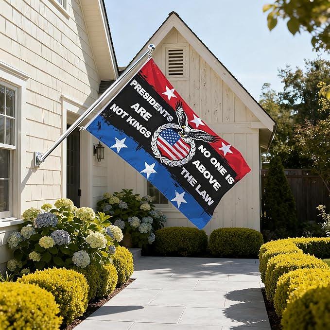 Presidents Are Not Kings Flag Protect Democracy Political Protest Outdoor Banner