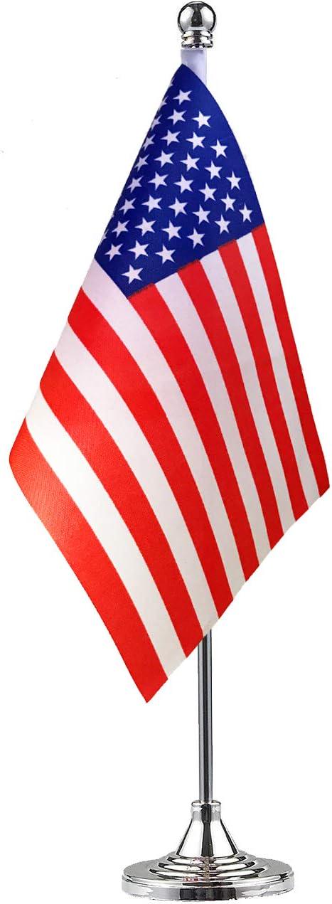 American USA Table Flag: Patriotic Office Desk Decor