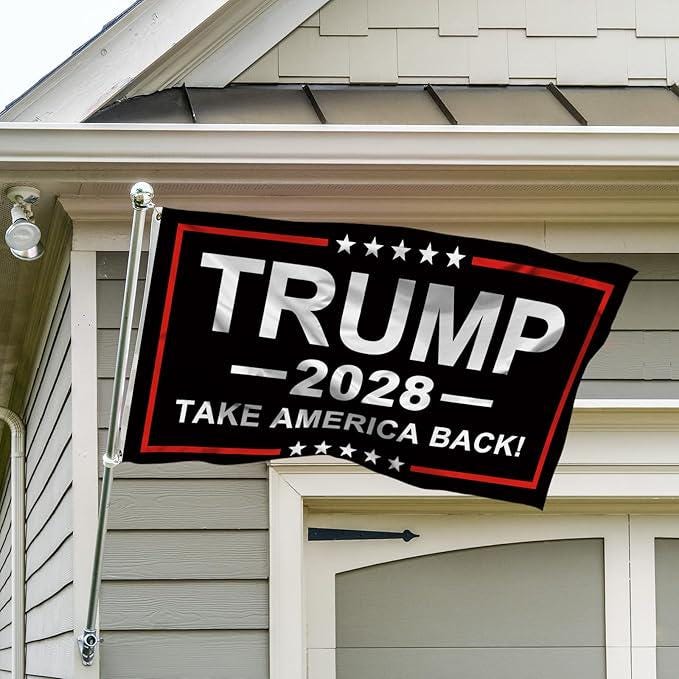 Trump 2028 President Election Funny Banner Yard Porch Outdoor Indoor 3x5 Ft