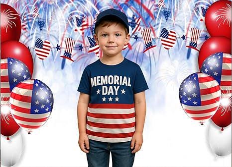 7x5ft US Flag President Day Photography Background Patriotic Party Banner