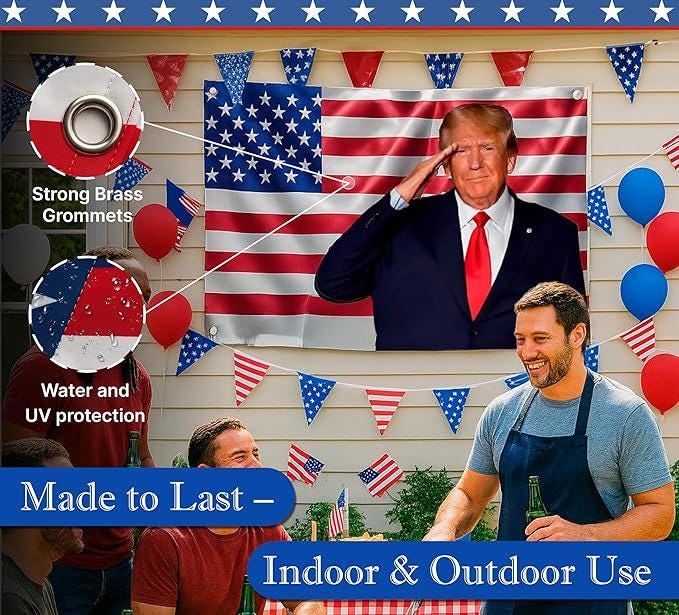 3x5 Trump 2026 Flag Large American President Republican Banner Indoor Outdoor Decor