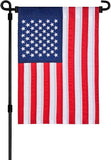 American Garden Flag Double Sided Embroidered USA 12x18 Patriotic Yard Decor