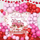 79 Piece Valentines Baby Shower Party Kit Balloon Arch Little Sweetheart Banner Decor