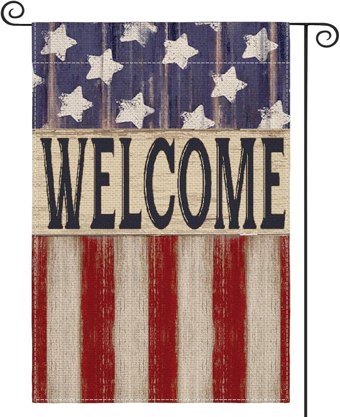 Colorlife Patriotic President Day Garden Flag Double Sided Yard Decoration