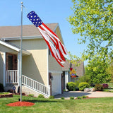 2 Pack 40 Inch American Flag Windsock Patriotic President Day Outdoor Decoration