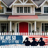 President Day Backdrop Banner 118x20 Inch Patriotic Veterans Day Outdoor Decoration