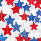 62ft Patriotic Red White Blue Star Streamers Garland Banner President Day Party Decor