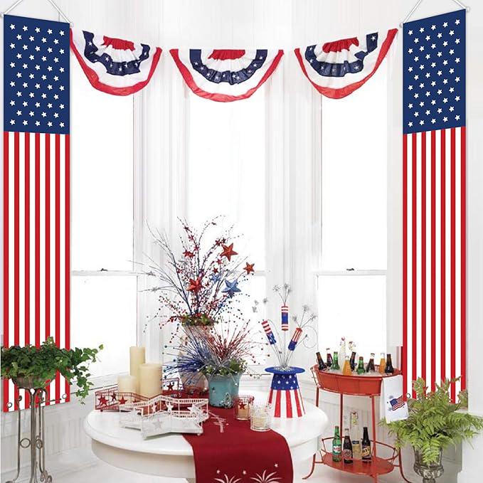 President Day Banner Patriotic Yard Sign Memorial Party Decoration