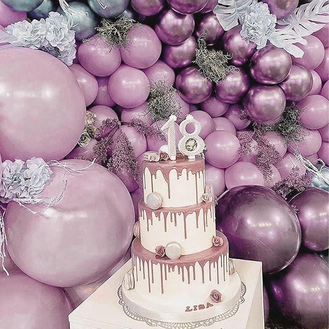 140pcs Dusty Purple Balloon Arch Kit Lavender Boho Baby Shower Birthday Party