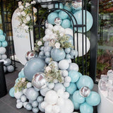 135pcs Dusty Blue Balloon Arch Kit Different Sizes Baby Shower Birthday Party