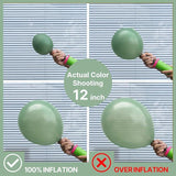 100pcs Dusty Green Balloon Arch Kit Matte Sage Olive Baby Shower Party