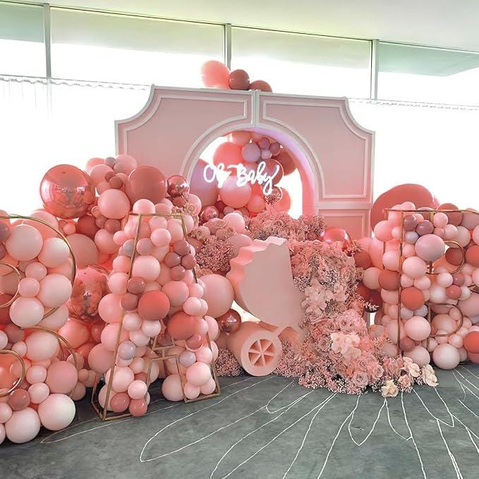 Dusty Pink Balloon Arch Kit 127pcs Blush Dusty Rose Baby Shower Birthday Party