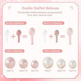 Dusty Pink Blush Balloon Arch Kit 108pcs Pearl White Baby Shower Birthday Party
