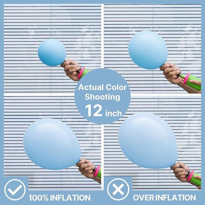 Light Blue Balloons 85pcs Mixed Sizes Pastel Sky Balloon Arch Kit Party Decor