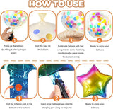 Rainbow Birthday Party Decorations Pack Banner Balloons Confetti Fringe Curtain Foil Balloons