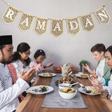 Acrylic Ramadan Banner White Eid Mubarak Hanging Garland Home Decor 2026