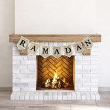 Acrylic Ramadan Banner 2026 Black Eid Mubarak Hanging Garland Home Decor