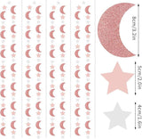 Pink Rose Gold Moon Star Garland Twinkle Hanging Decoration Eid Ramadan Party