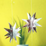 Blue Star Garland 3D Twinkle Hanging Decorations Baby Shower Birthday Ramadan Eid Party