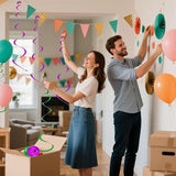 36 Pack Party Hanging Swirls Plastic Streamers Ceiling Decorations Birthday Wedding Graduation